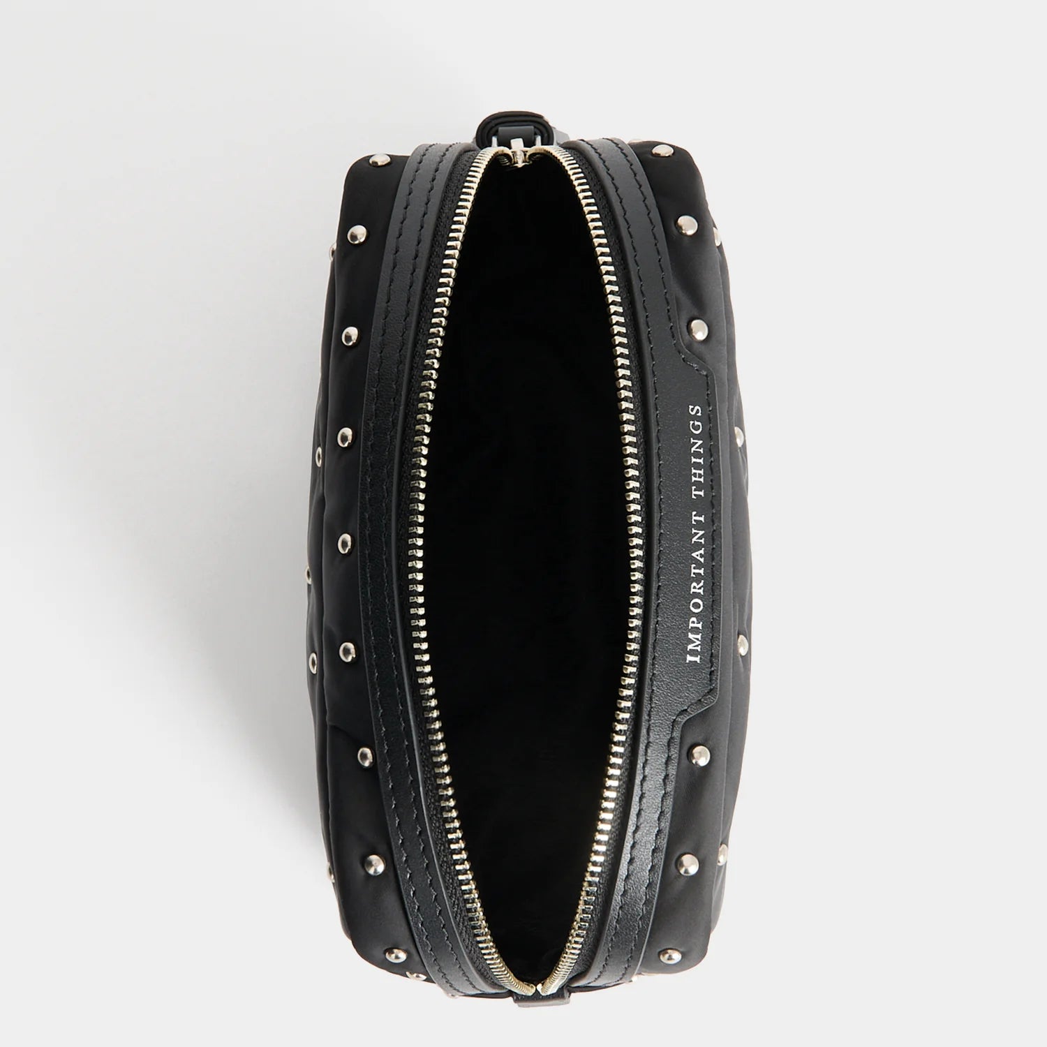Anya Hindmarch Important Things Studs in Padded Satin