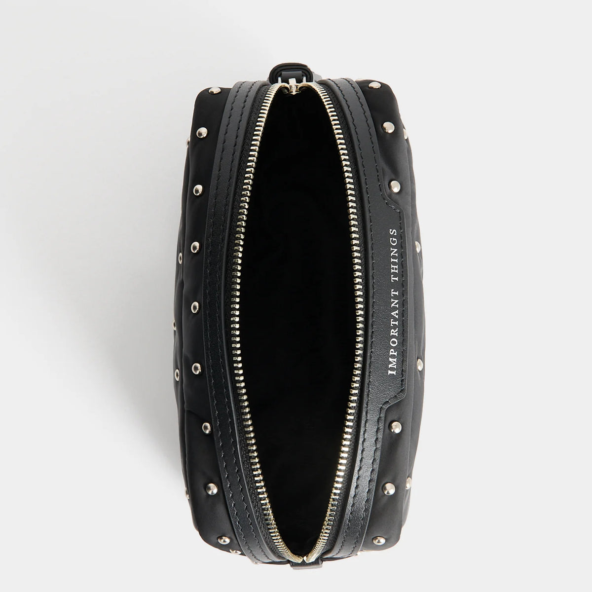 Anya Hindmarch Important Things Studs in Padded Satin