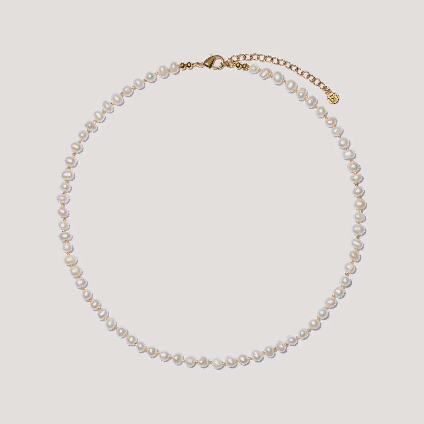 BON BON Fine Freshwater Pearl Necklace, Gold Thread