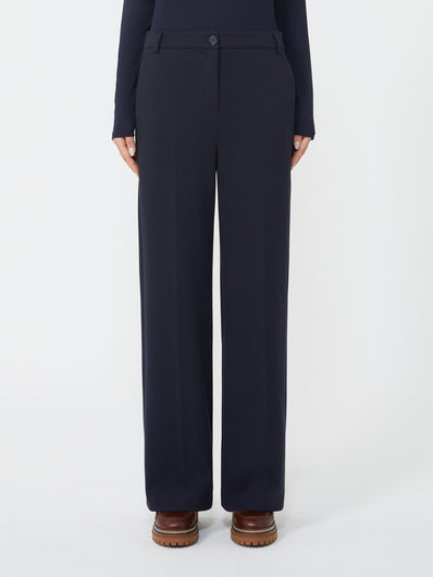Weekend Max Mara Zelota Jersey Trouser in Navy