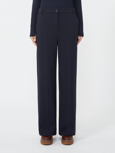 Weekend Max Mara Zelota Jersey Trouser in Navy