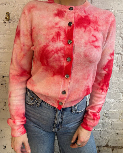 Jumper 1234 Batik  Cardigan in Marshmallow, Candy