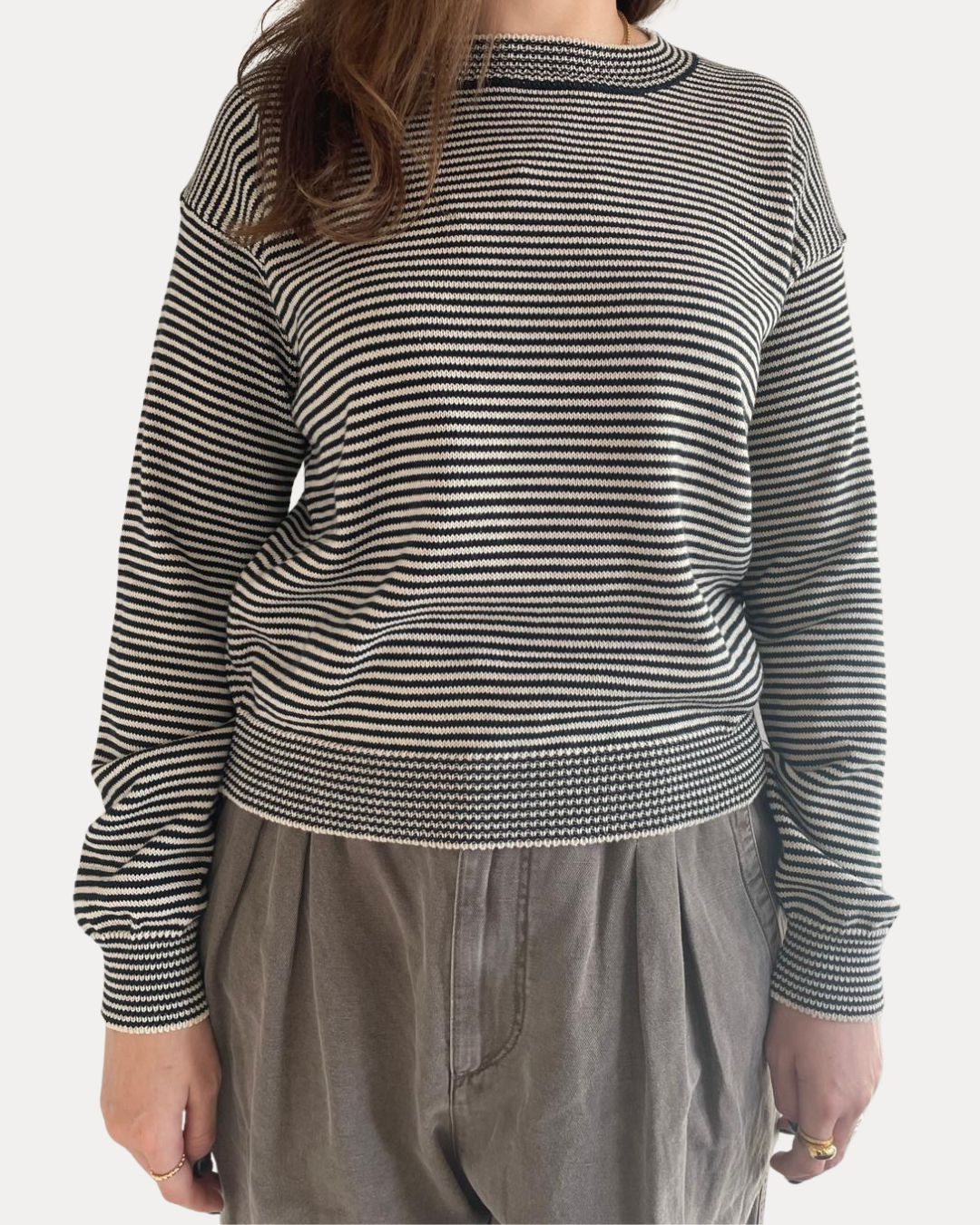 Weekend Maxmara Giovane Striped Jumper in Navy