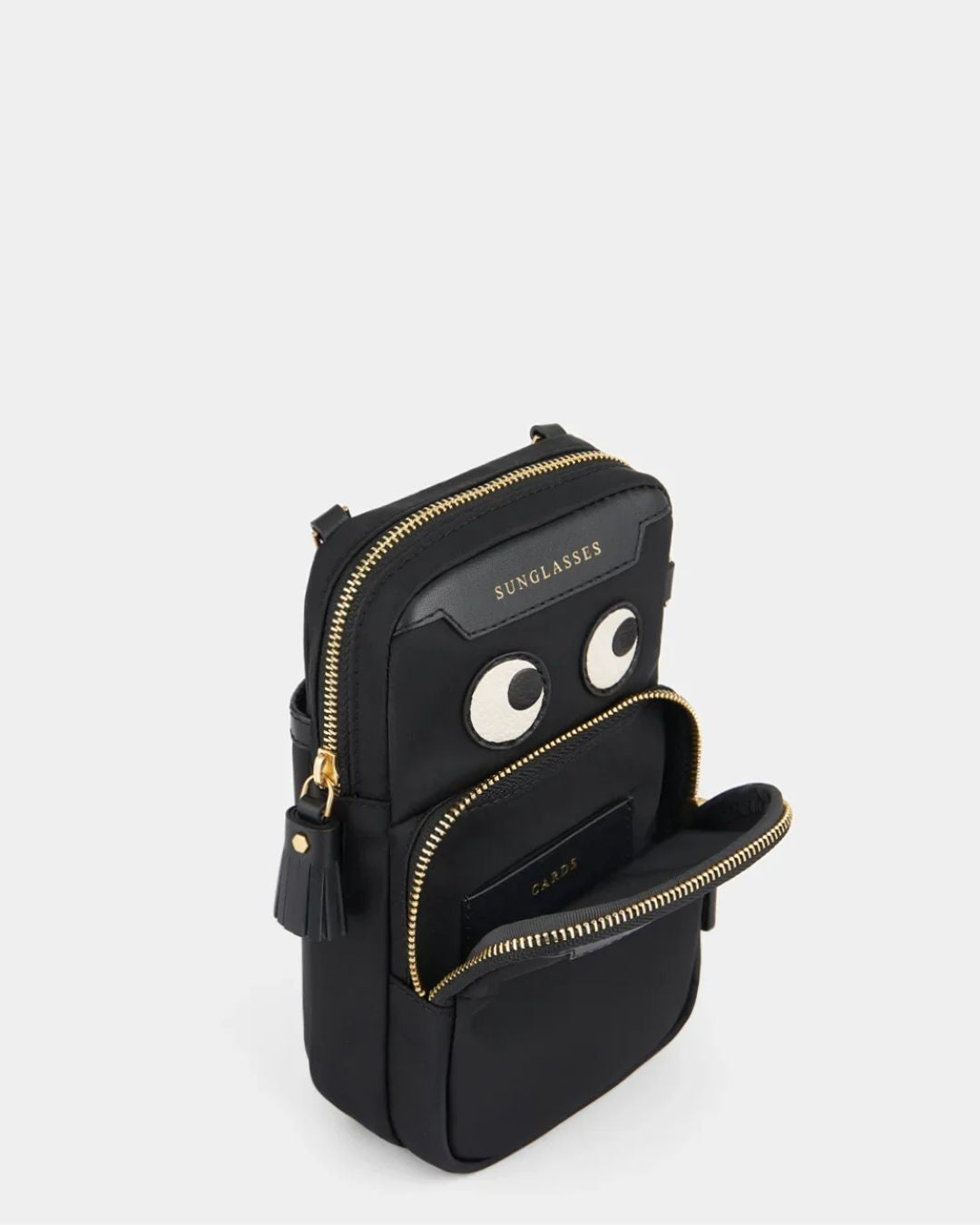 Anya Hindmarch Essentials Cross Body Eyes - Black Nylon