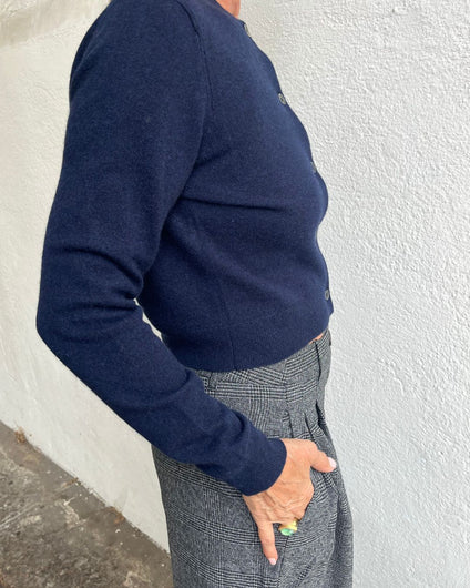 PARK Cashmere Cardigan - Midnight Slate