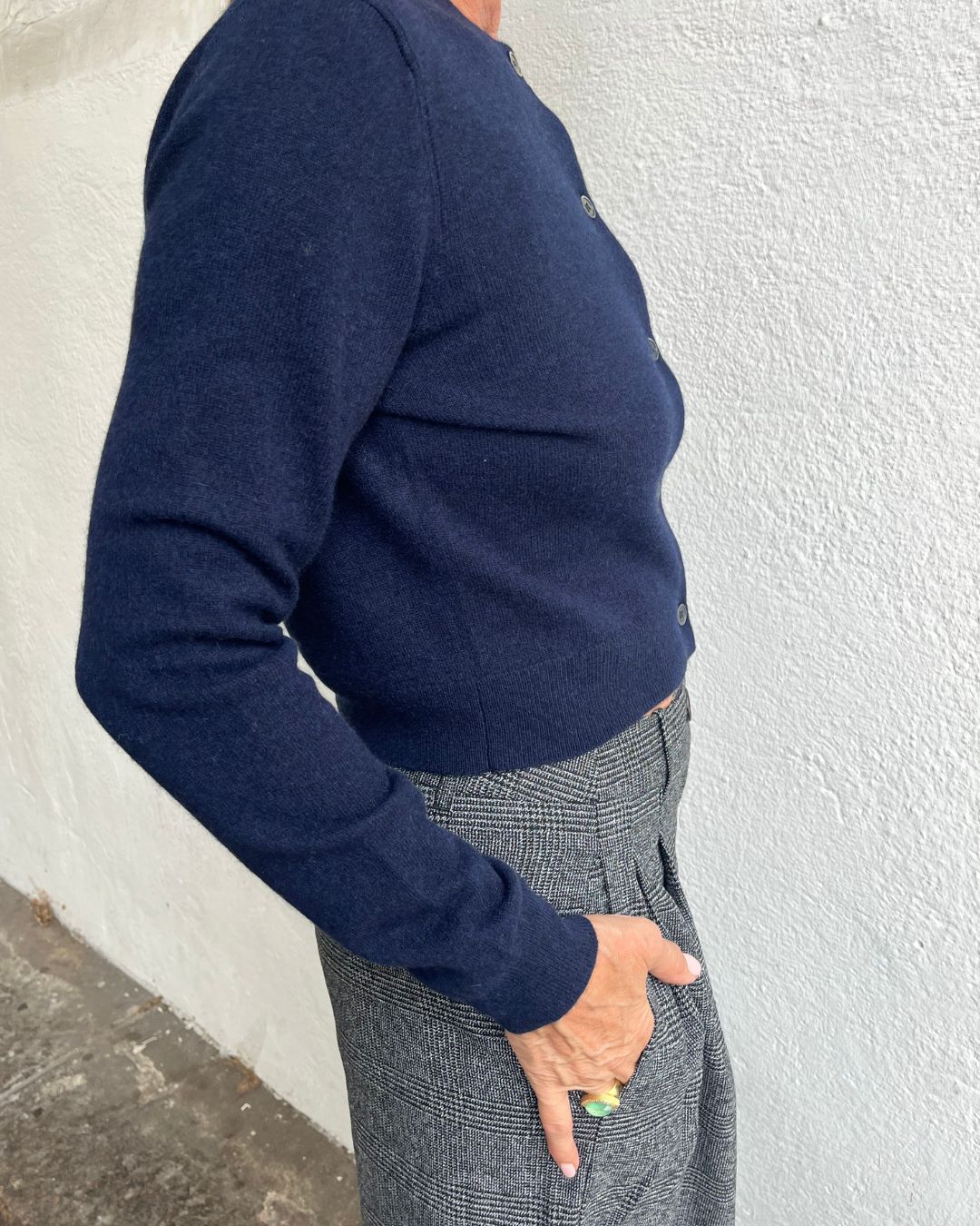 PARK Cashmere Cardigan - Midnight Slate