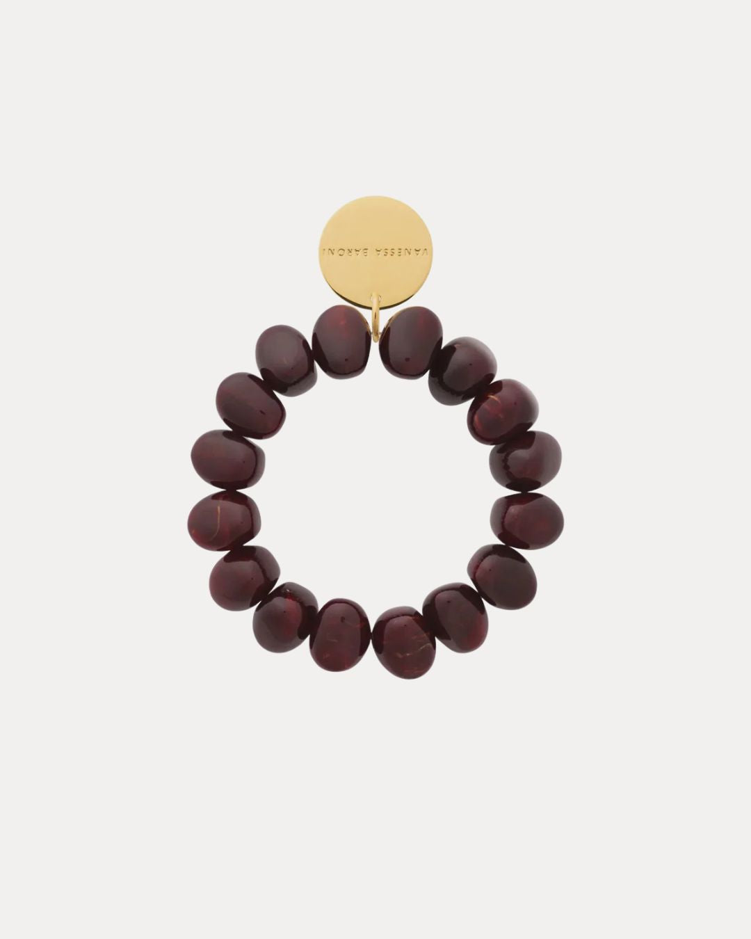 Vanessa Baroni Stone Flex Bracelet Bordeaux  Marble