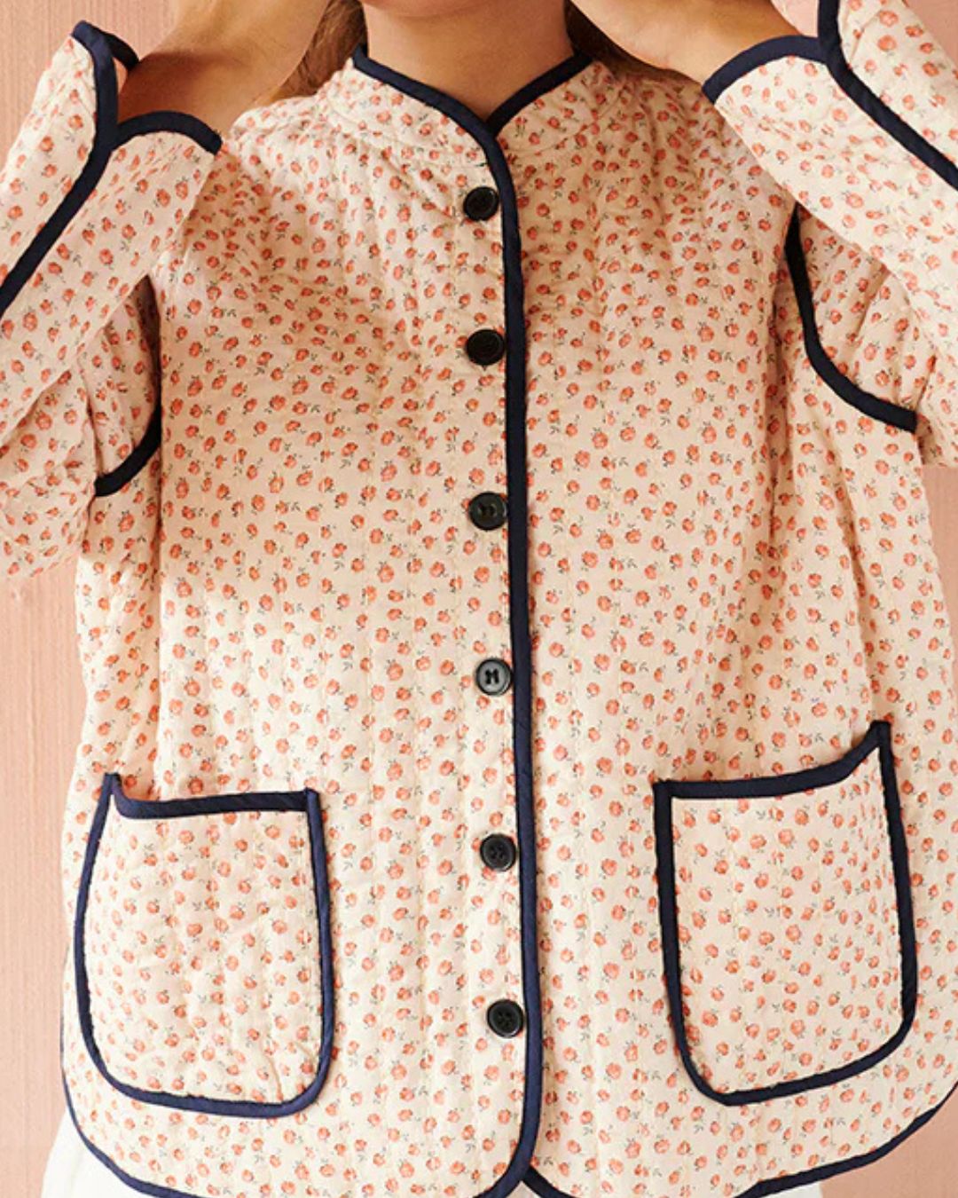 HABIBA New Dawn Quilted China Jacket in Berry