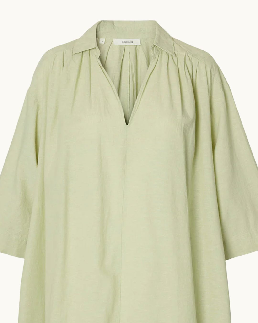 SELECTED Luisa Talia Linen Blend Dress in Lint