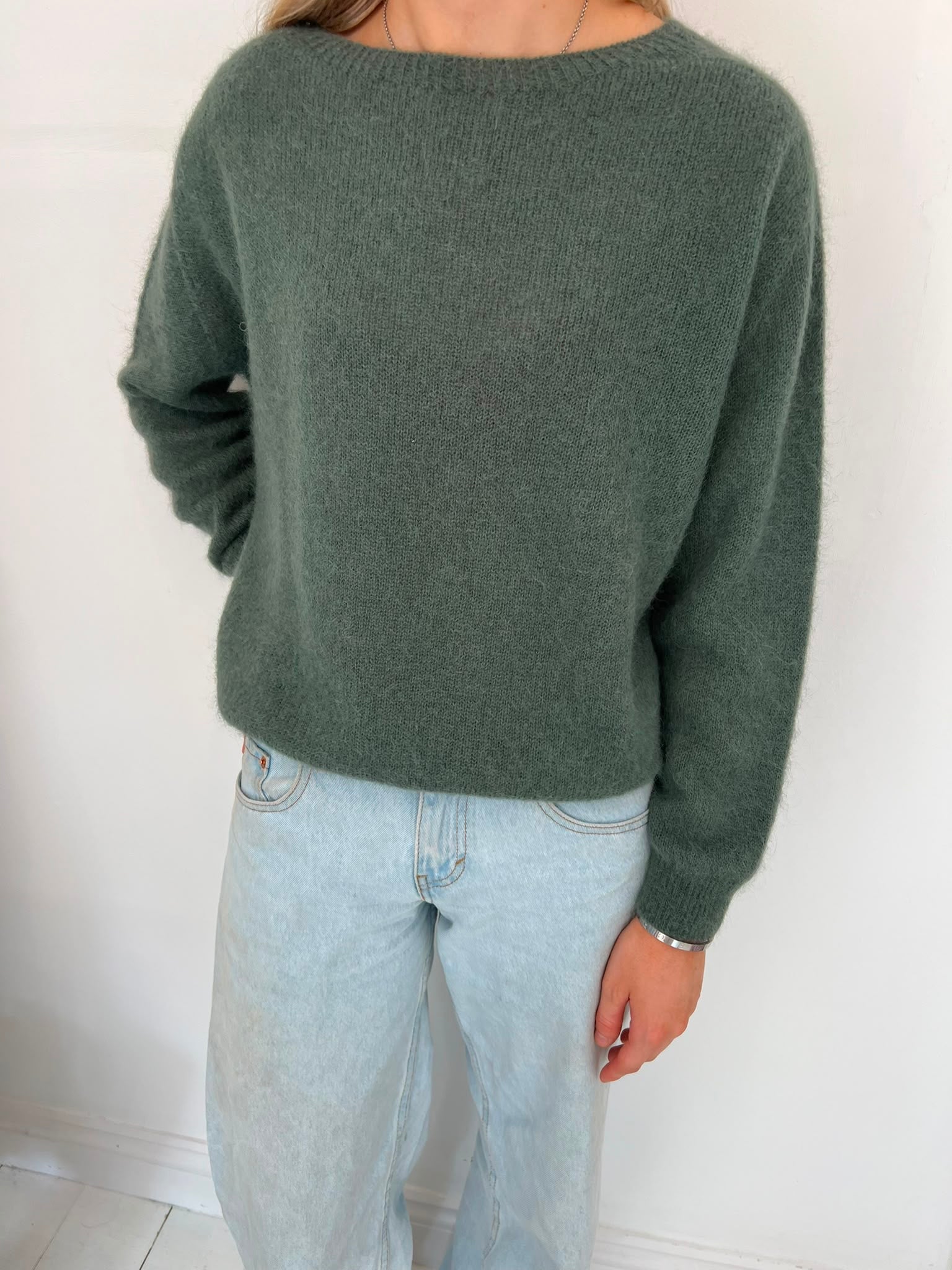 Twins Sanibel Boat Neck Sweater - Military