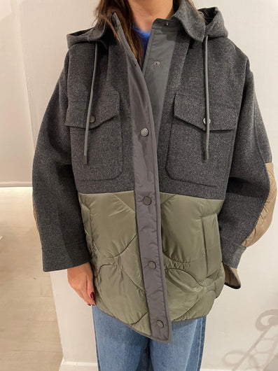 Weekend Maxmara Ossol Coat in Dark Grey