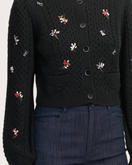 Cinq à Sept Rasa Cardigan in Black