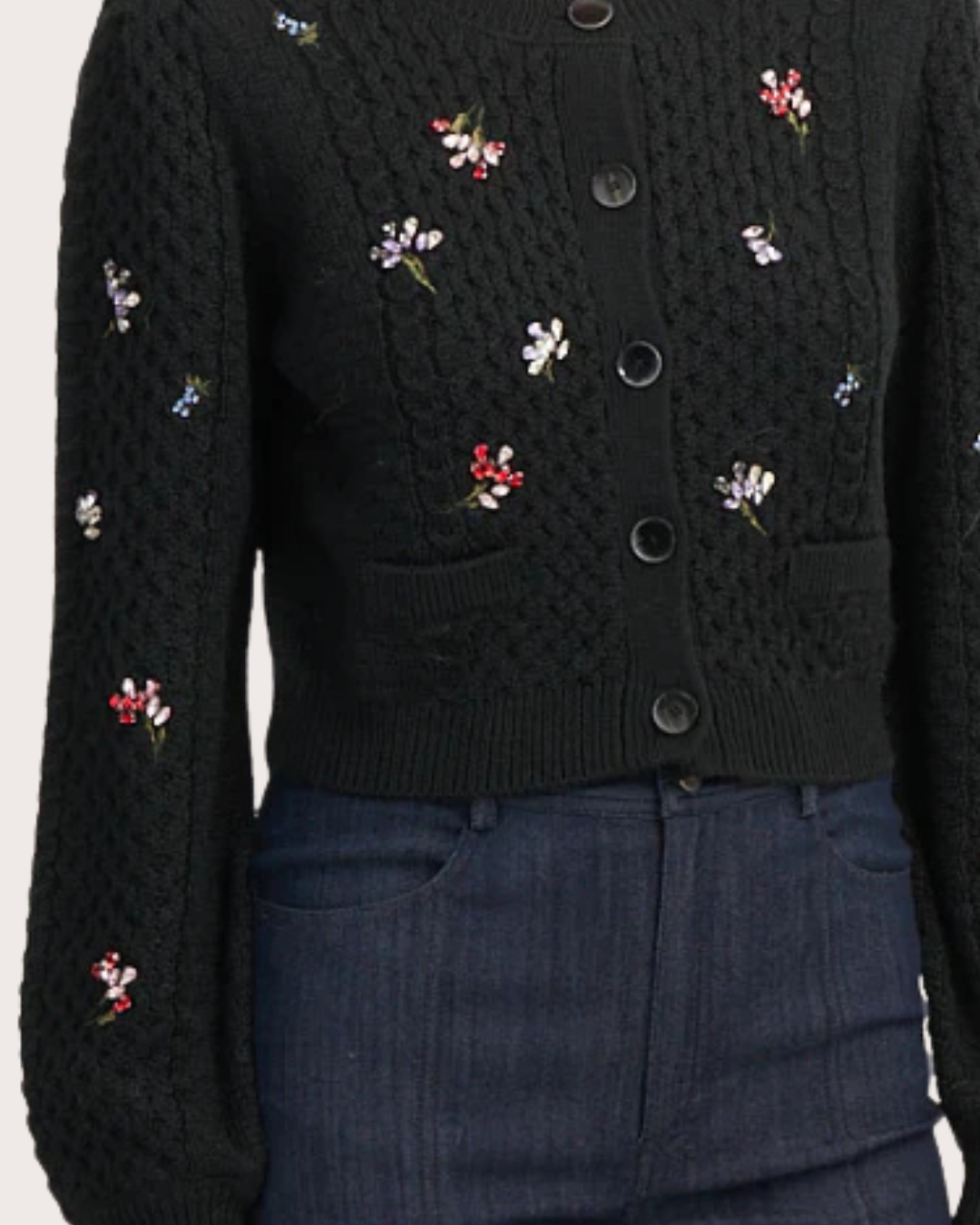 Cinq à Sept Rasa Cardigan in Black