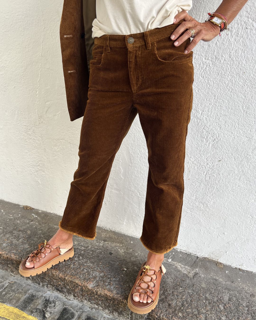 Marant Etoile Ruthie Corduroy Trousers - Caramel