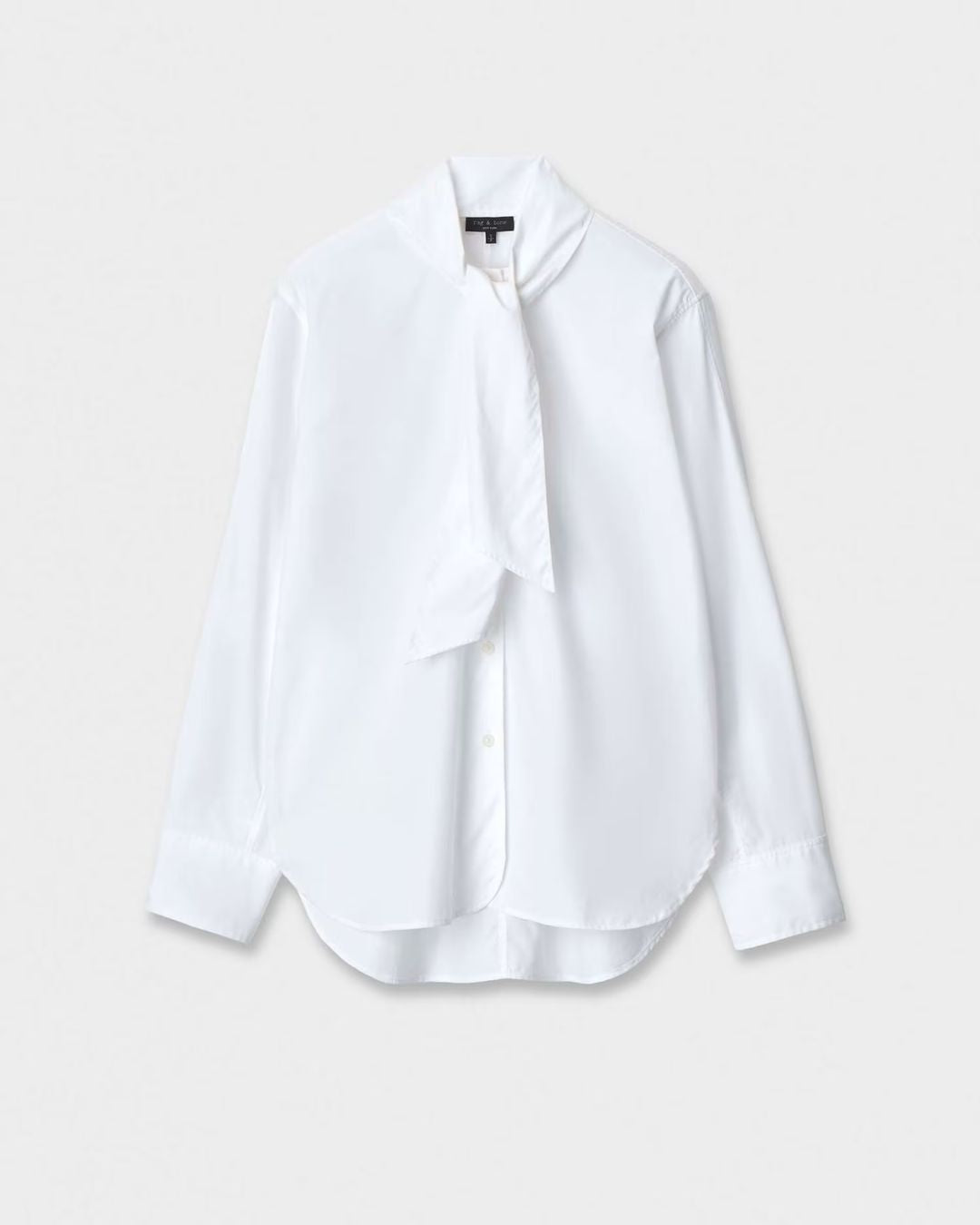 Rag & Bone Alice Tie Poplin Shirt - White