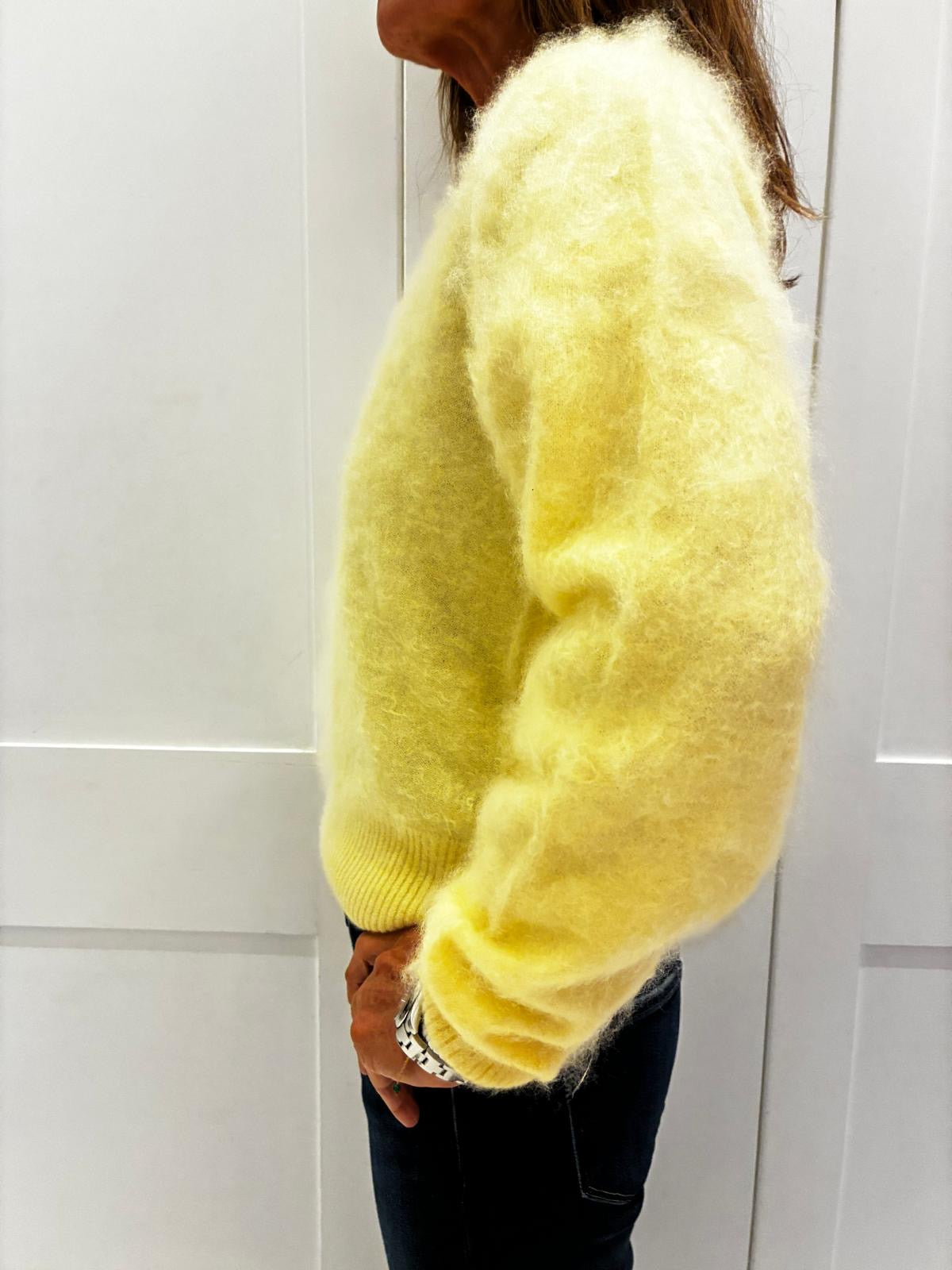 Coloursh Brushed Wendy Crew in Pina Colada