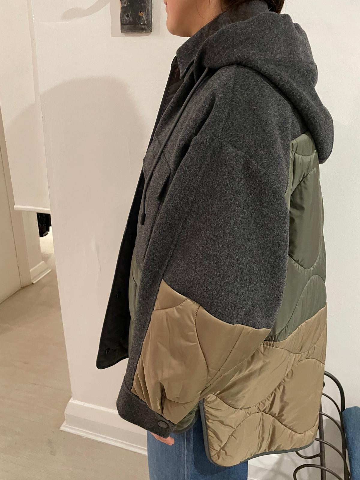 Weekend Maxmara Ossol Coat in Dark Grey