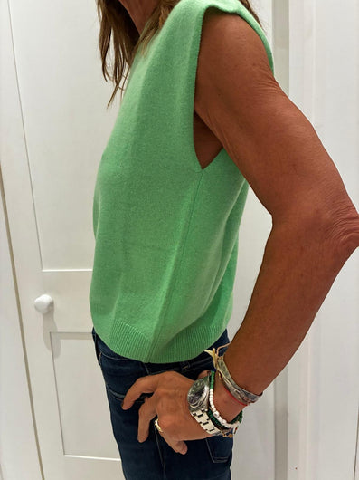 Colourush Lucca Crew Tank in Turtle