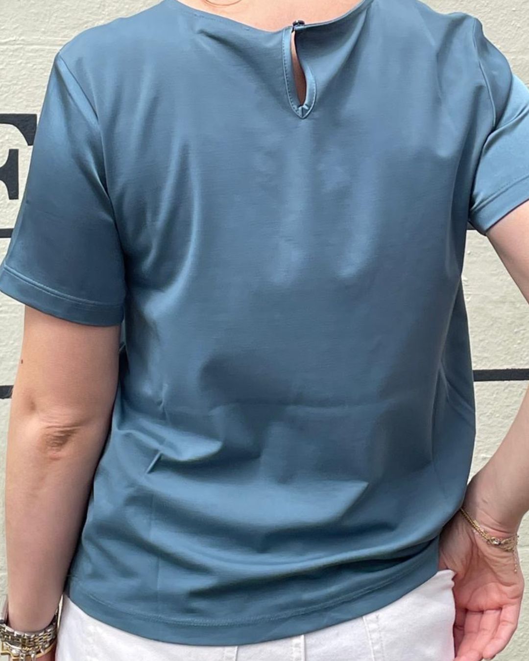 Weekend Maxmara Gilbert SS Shiny Tee - Oil