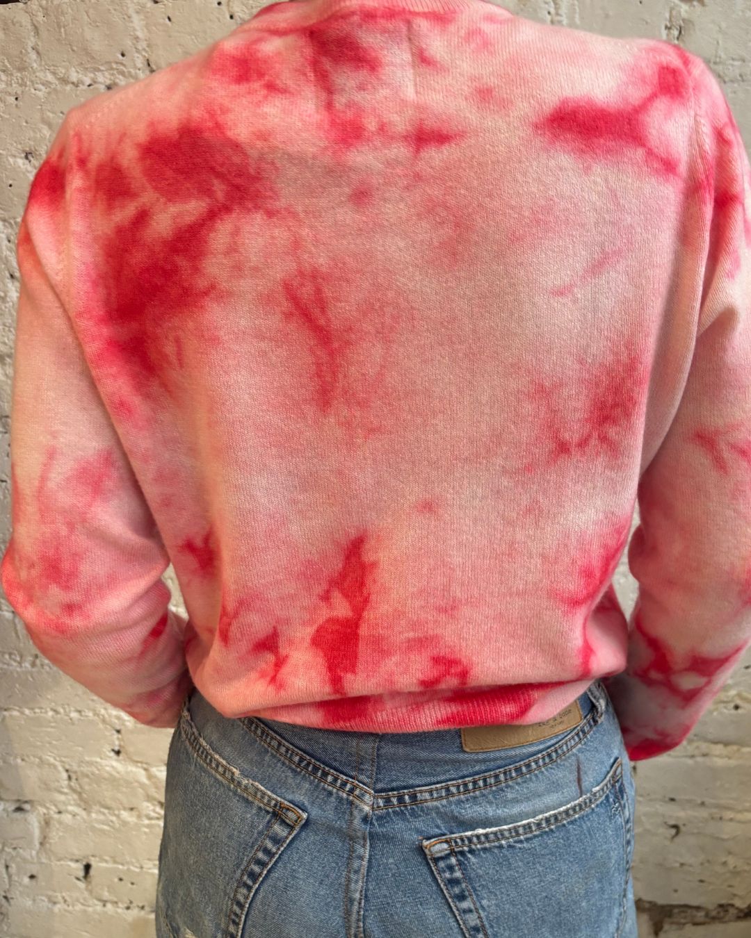 Jumper 1234 Batik  Cardigan in Marshmallow, Candy