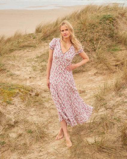 ST. CLAIR Isabella Dress in Indian Rose