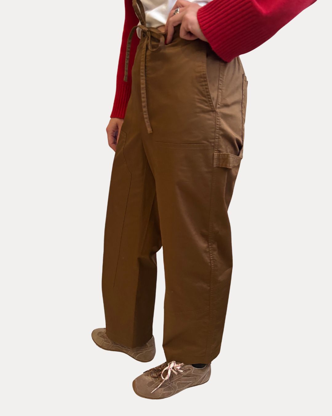 Rag & Bone Jolie Carpenter Pant in Light Brown