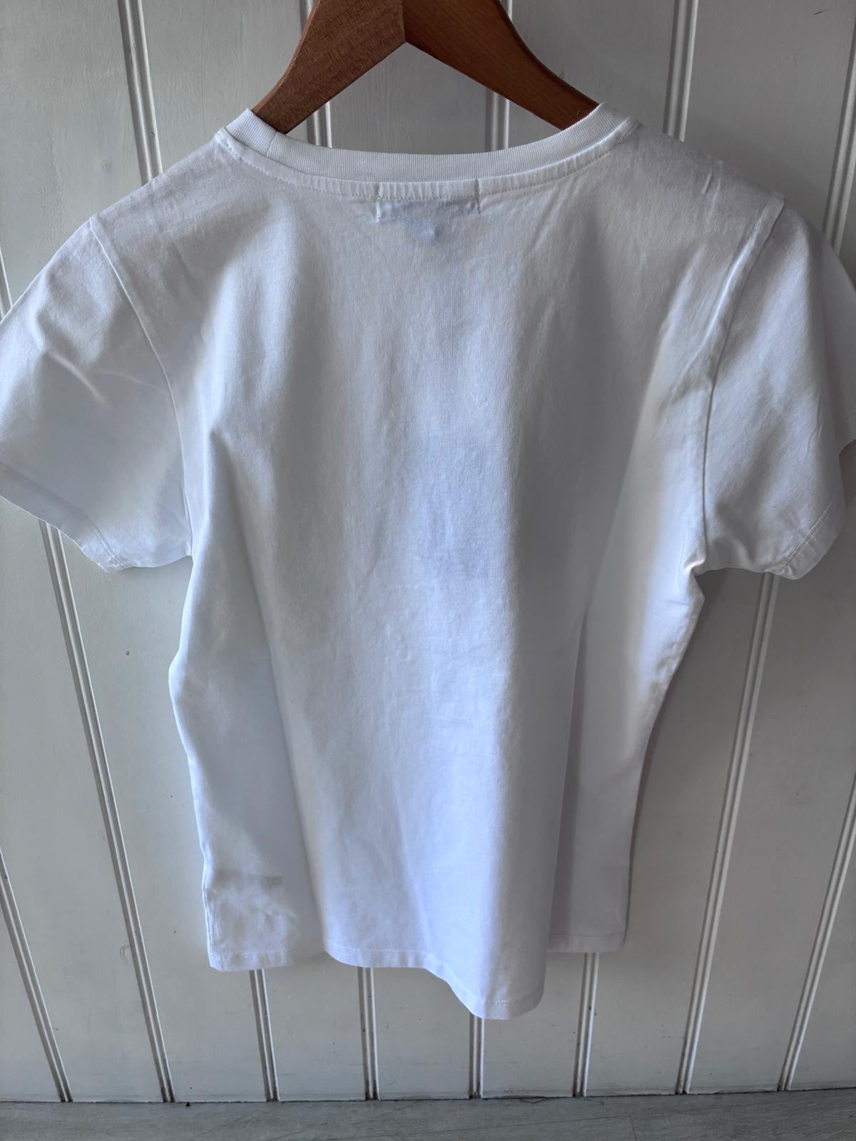 Bella Freud Whatever Classic T Shirt in White