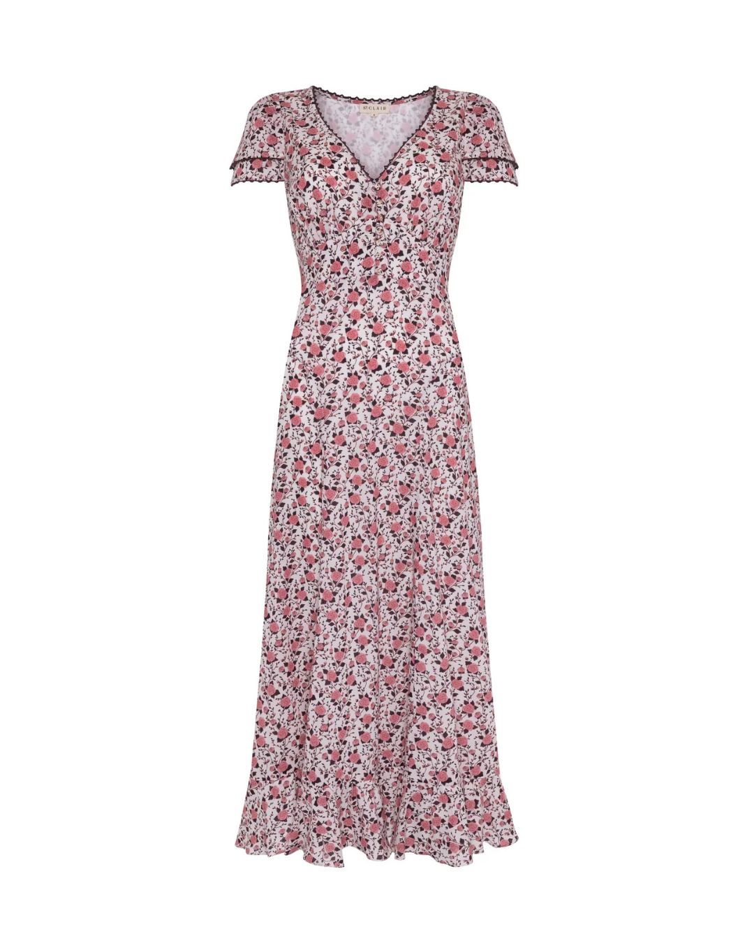ST. CLAIR Isabella Dress in Indian Rose