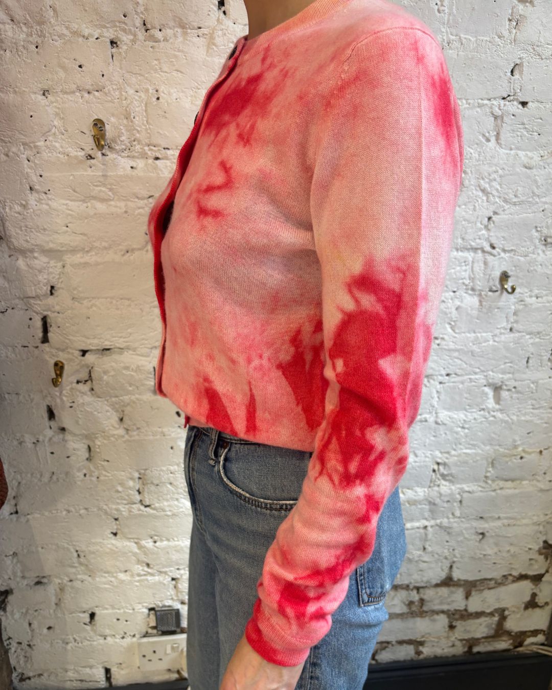 Jumper 1234 Batik  Cardigan in Marshmallow, Candy