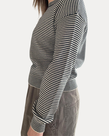 Weekend Maxmara Giovane Striped Jumper in Navy