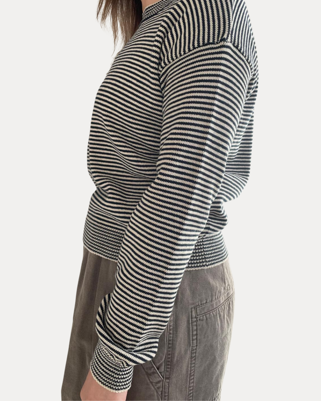 Weekend Maxmara Giovane Striped Jumper in Navy