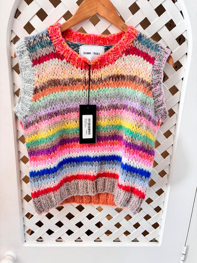 Dawn X Dare  EXCLUSIVE Cooper Knit Vest in Multi