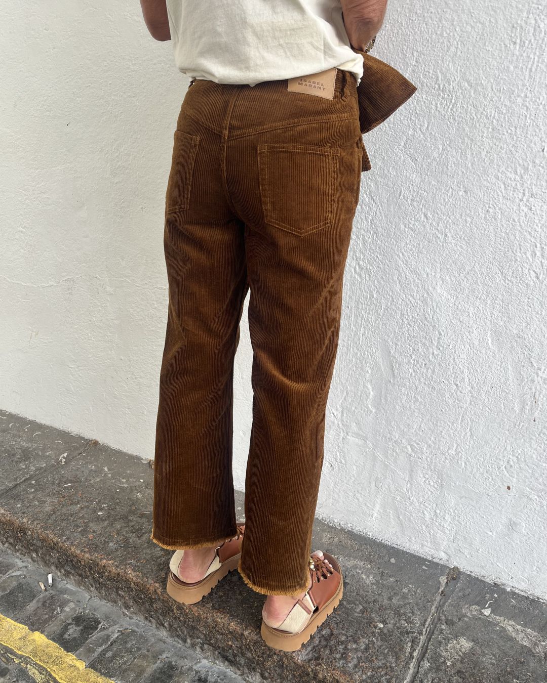 Marant Etoile Ruthie Corduroy Trousers - Caramel