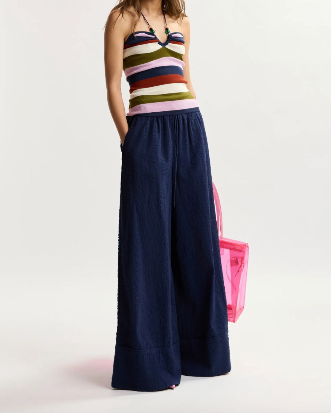 Essentiel Antwerp Jomery Wide Pants - Patriot Blue