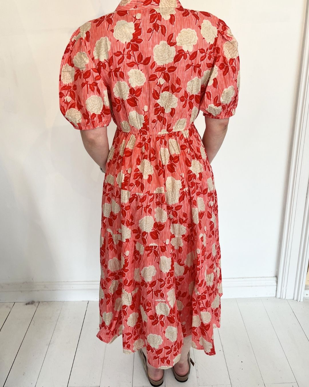 Handprint Dream Apparel Sylvie Dress in Rouge Red
