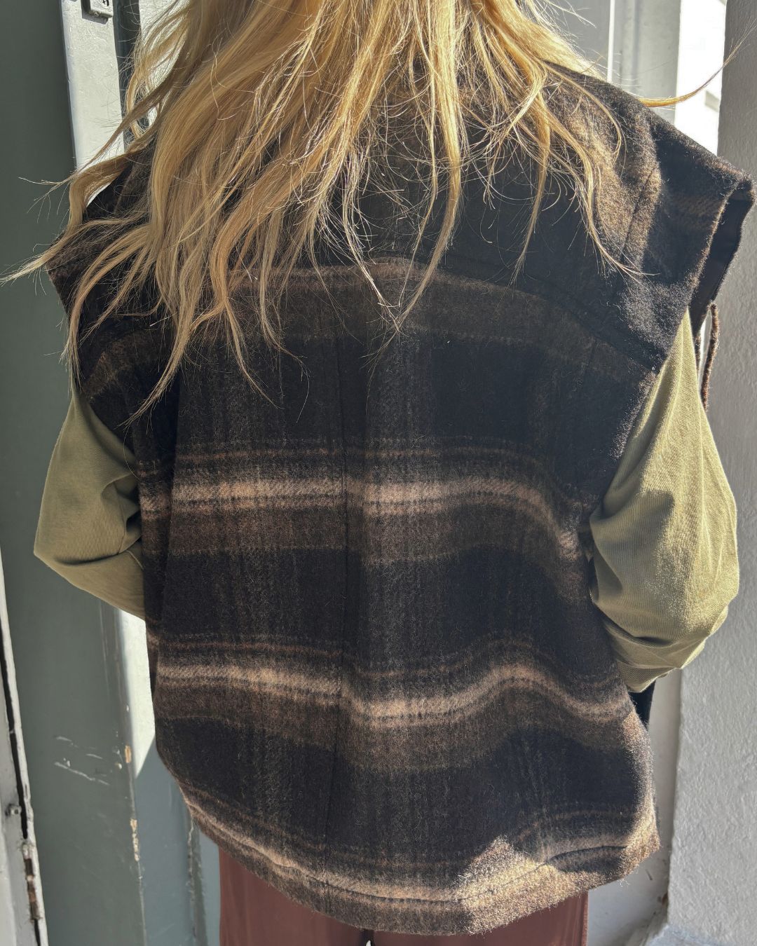 Marant Etoile Ginesa Sleeveless Jacket - Black Khaki