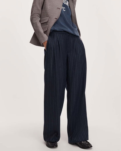 Rag & Bone Lawrence Tailored Pant - Navy Multi