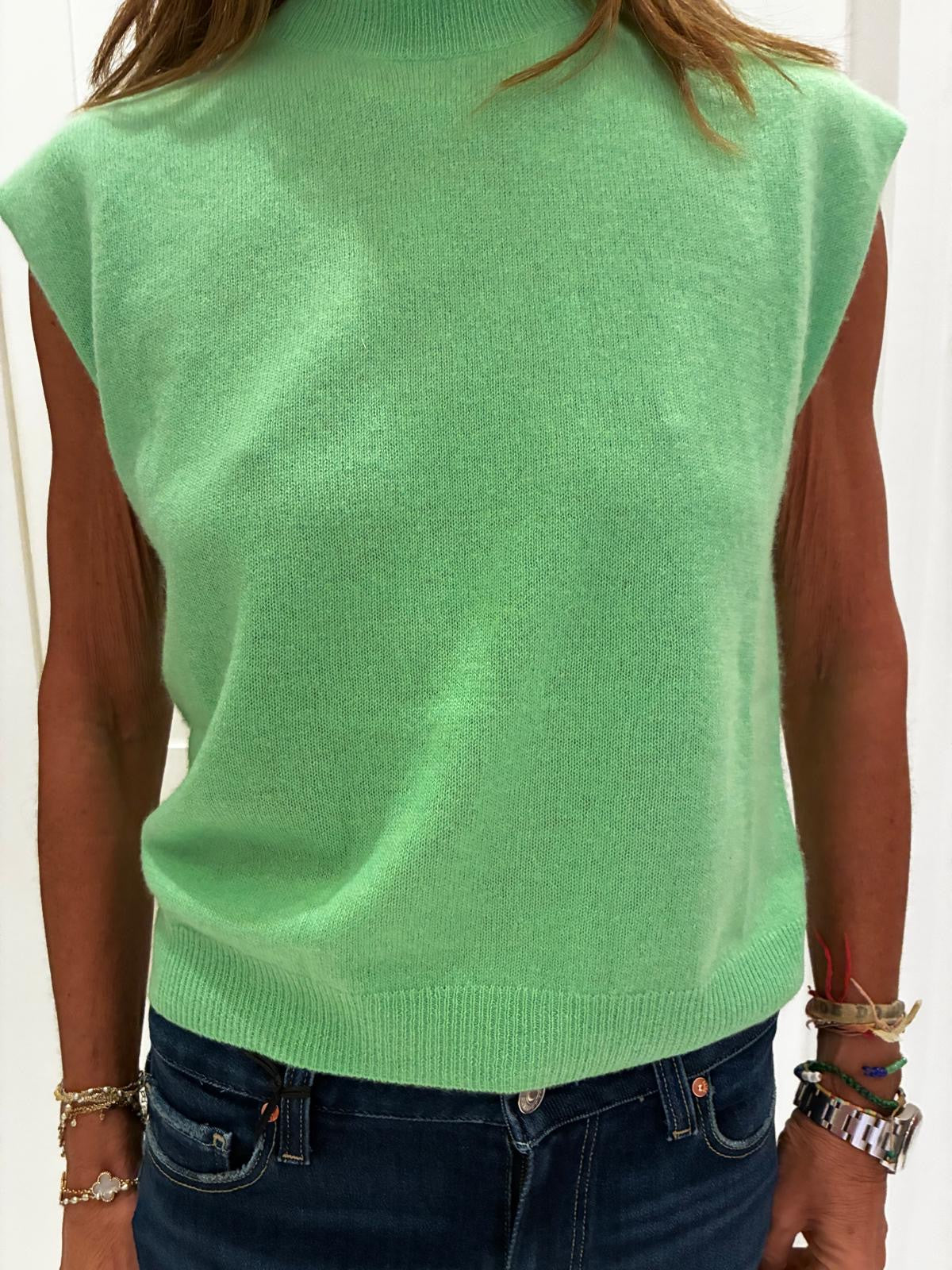 Colourush Lucca Crew Tank in Turtle