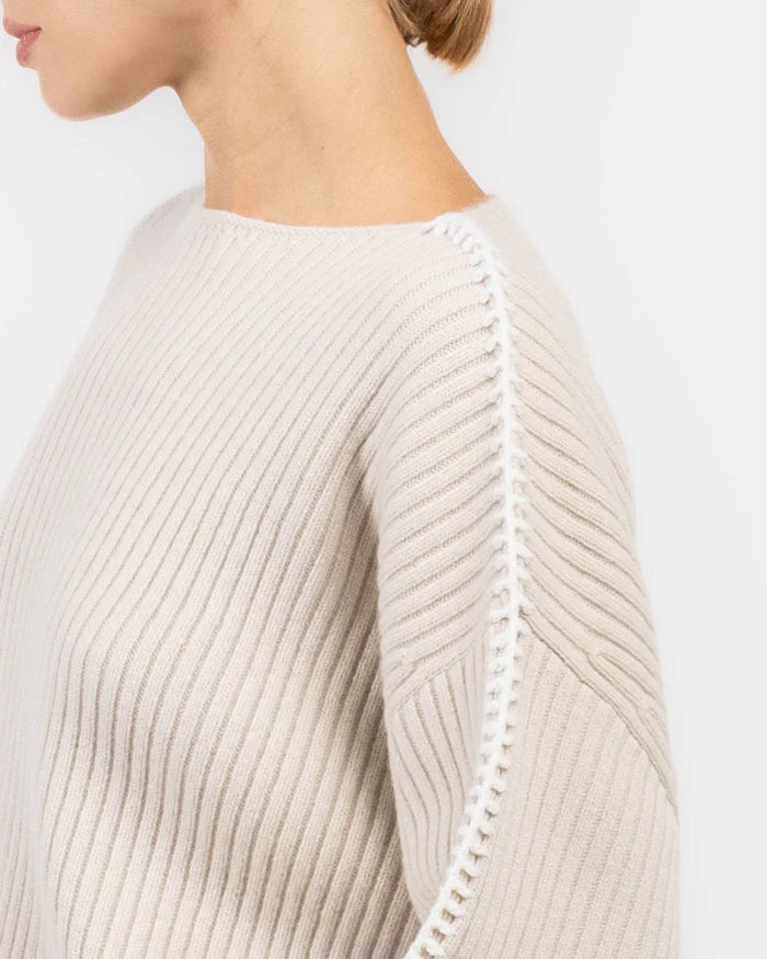 Rag & Bone Ingrid Boat Neck in Light Oat