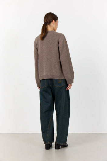 Levete Room Perle Knit Cardi in Biscuit