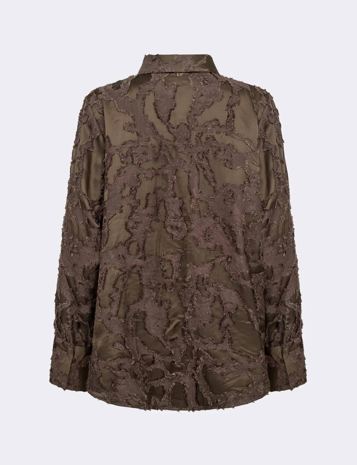 Levete Room Niko Texture Shirt in Coffee