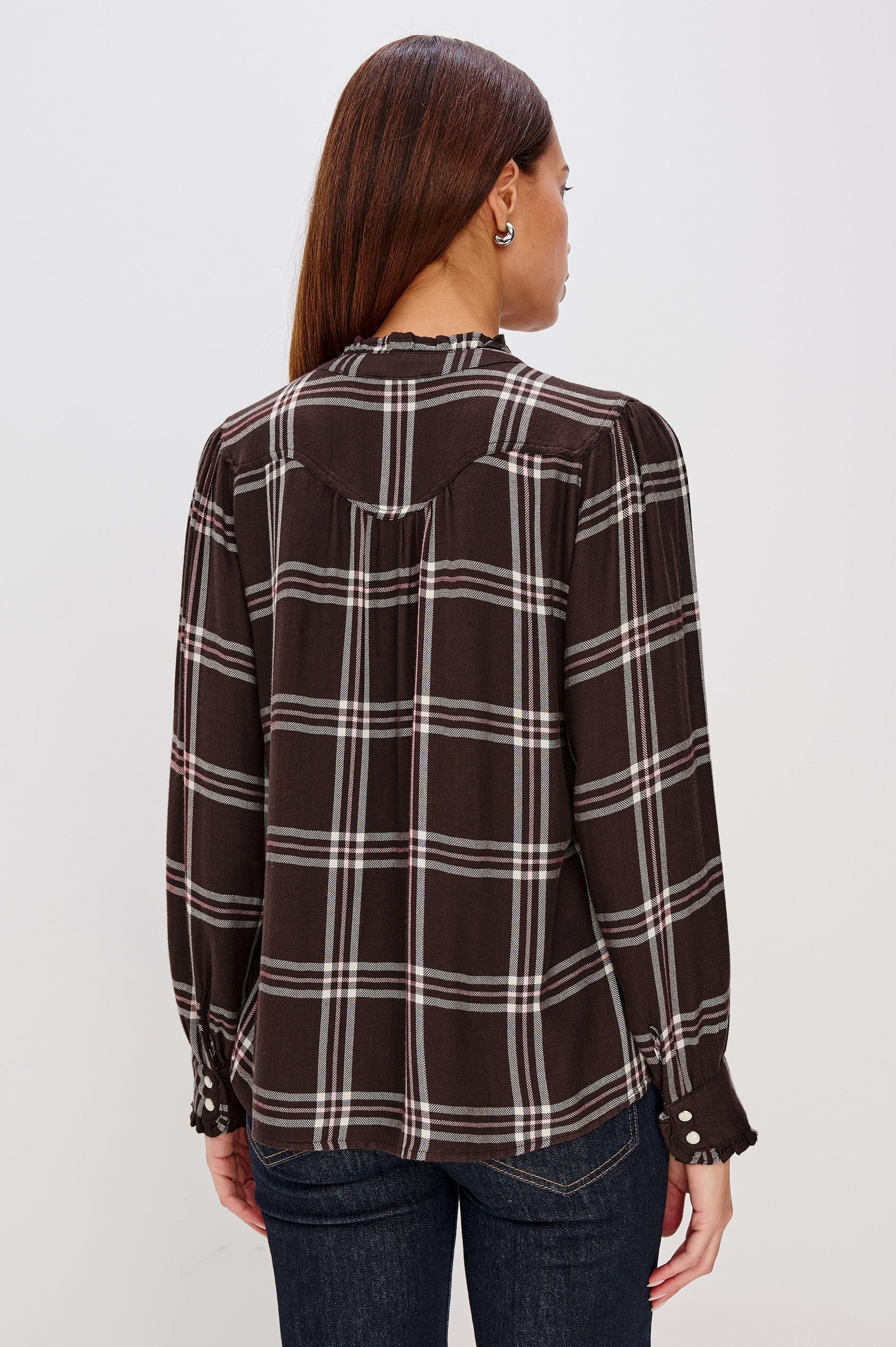 Rails Alanna Shirt in Chocolate Napoleon