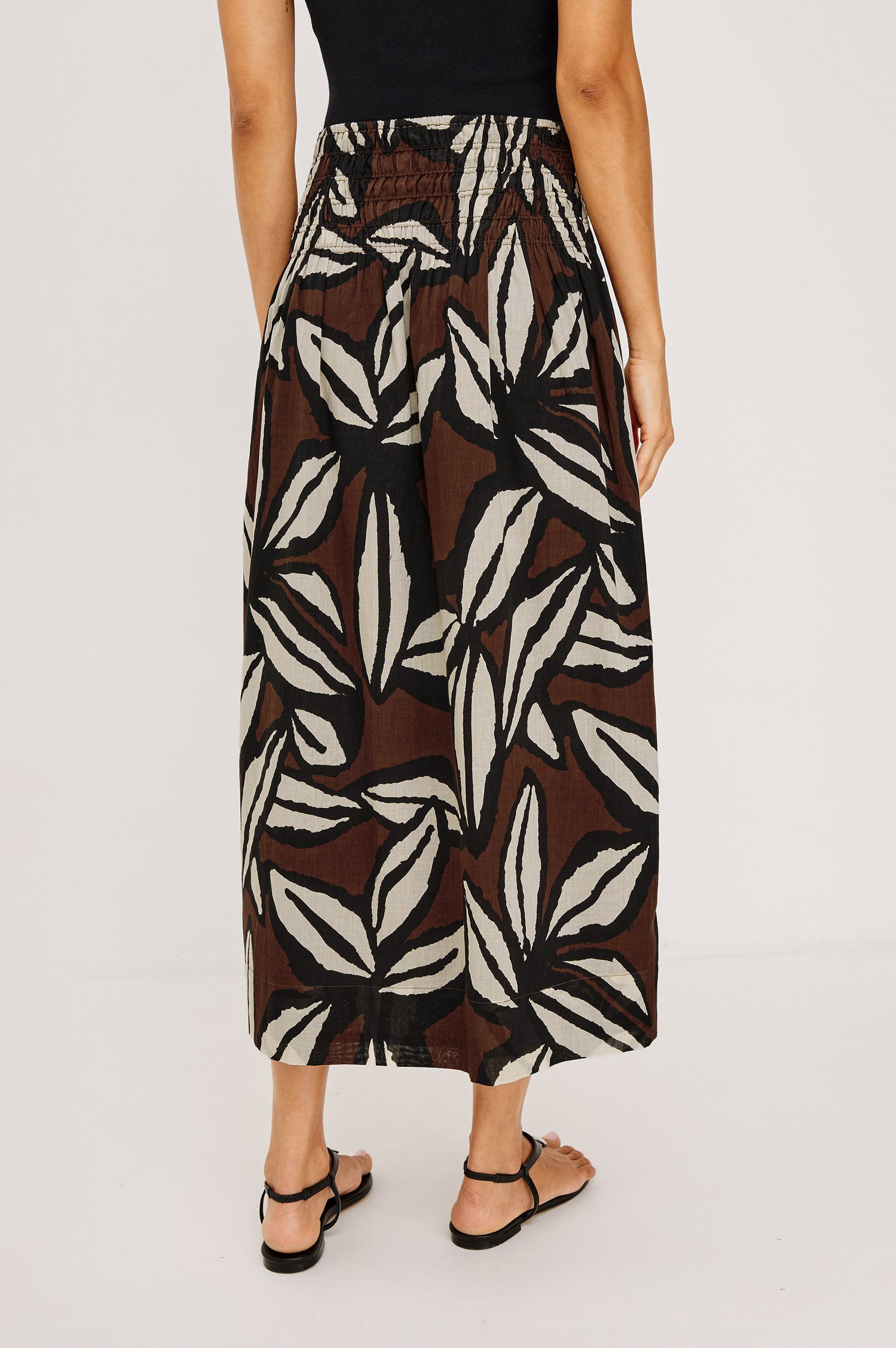 Rails Alessa Midi Skirt – Cocoa Floral