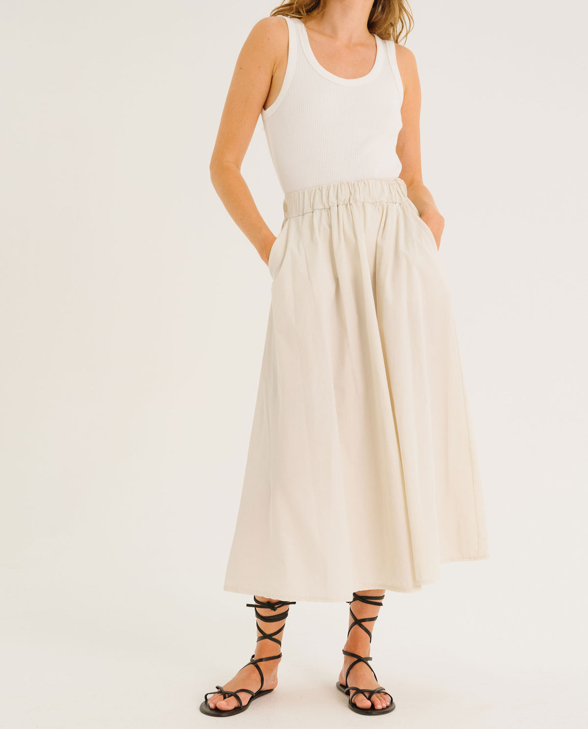 Tinsels Alex Skirt in Chalk