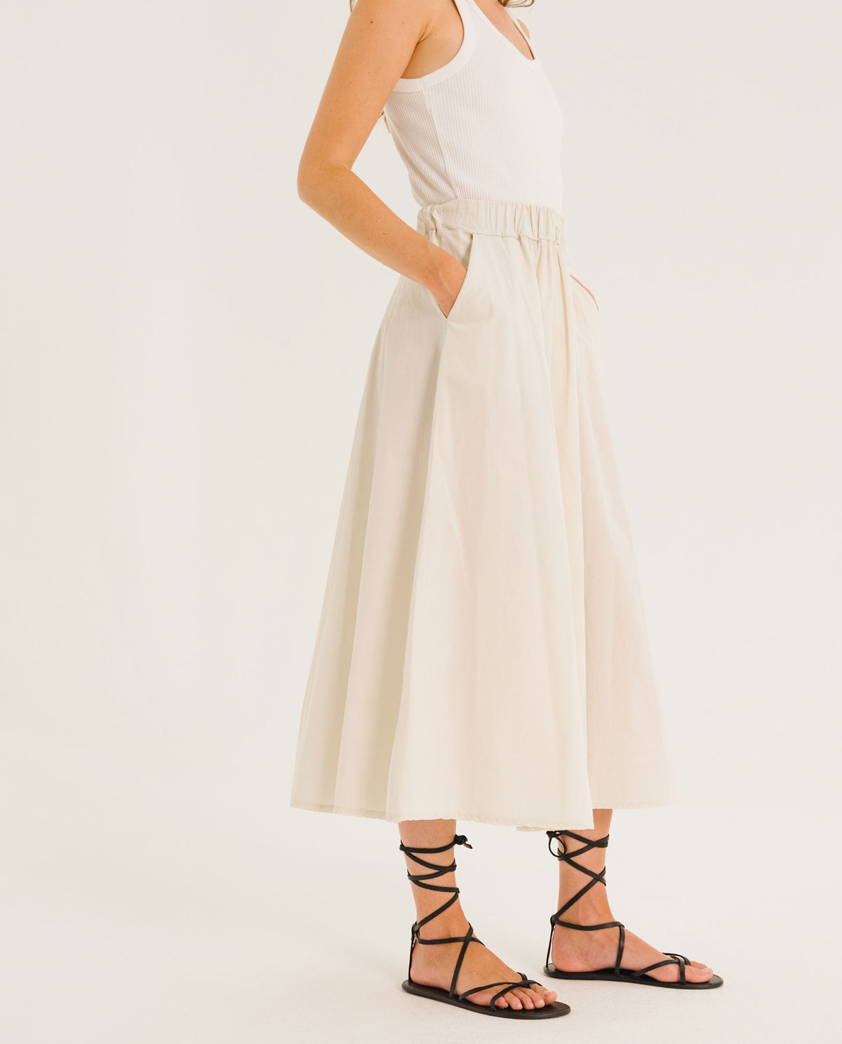 Tinsels Alex Skirt in Chalk