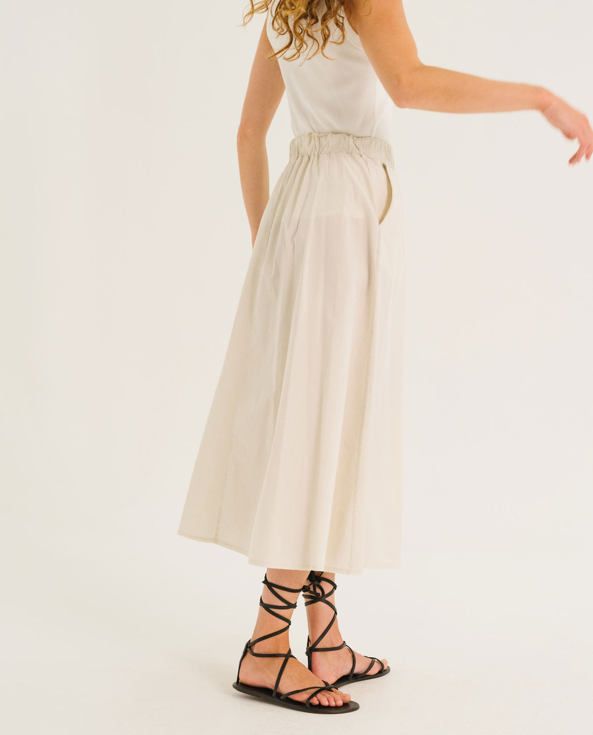 Tinsels Alex Skirt in Chalk