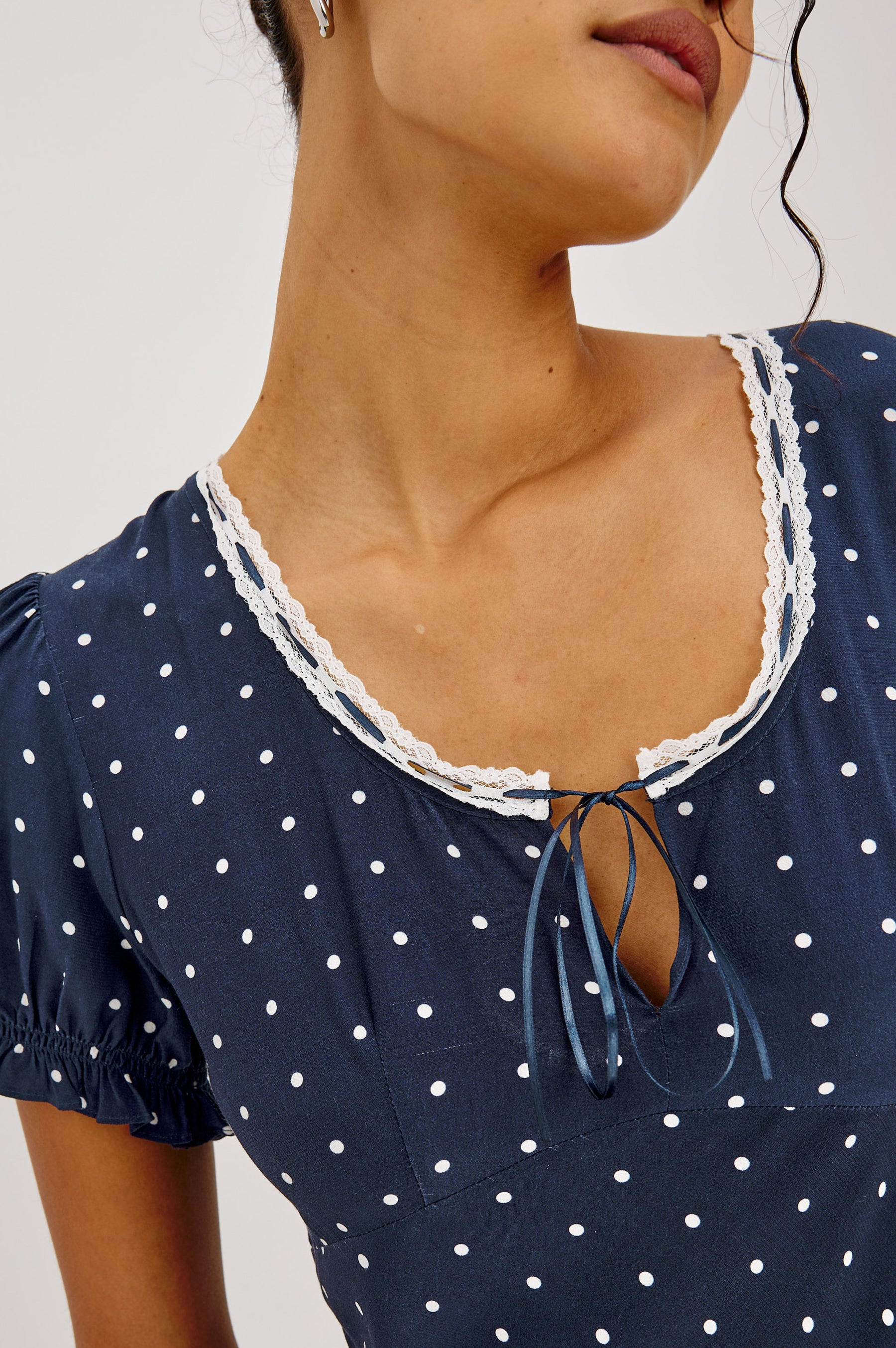Rails Allison Dress - Navy Polka Dot