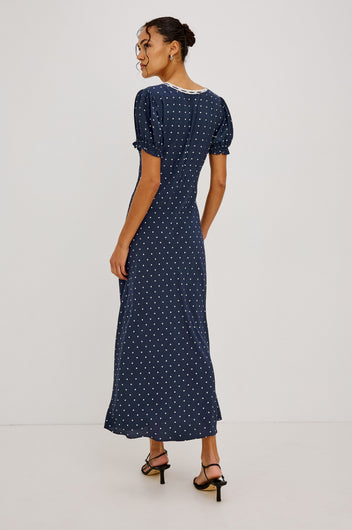 Rails Allison Dress - Navy Polka Dot