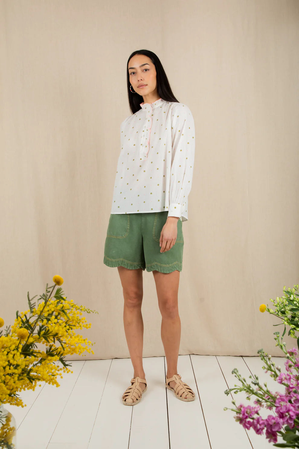 BONTE Anais Shirt in Clover Neon