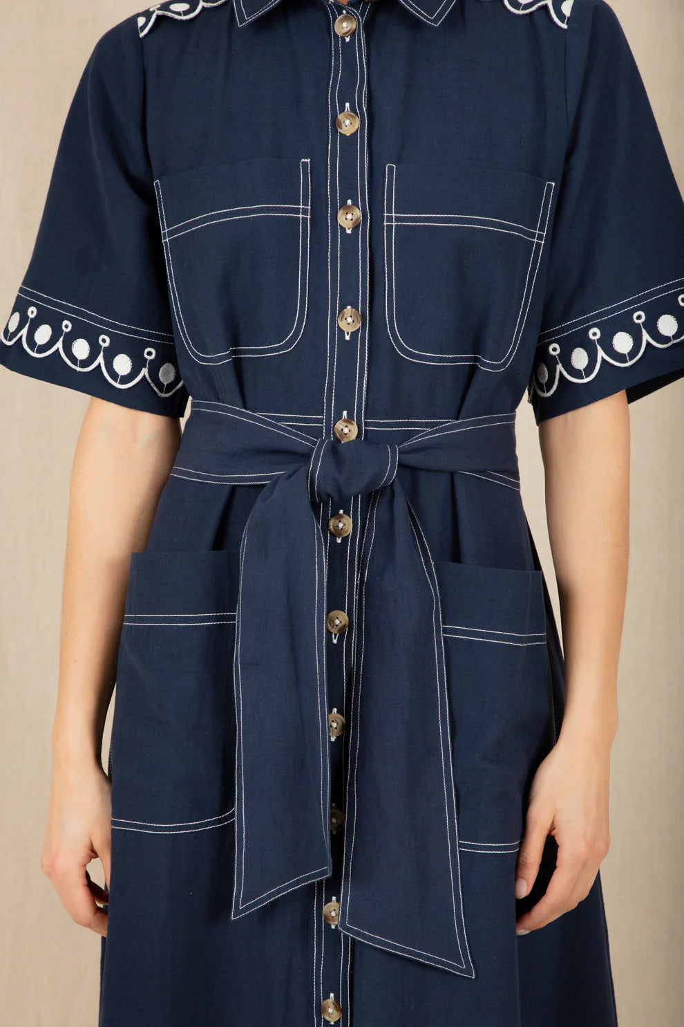 BONTE Andie Dress in Navy